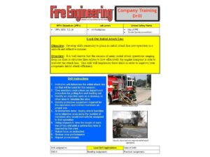 Forest Reeder hoseline lead-out drill firefighter training