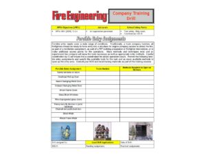 training drill forcible entry assignments