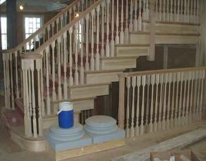 Open residential stairs