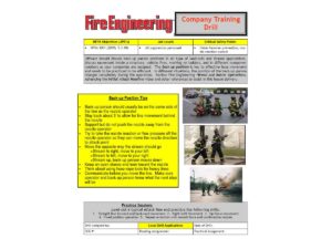 Backup firefighter position drill