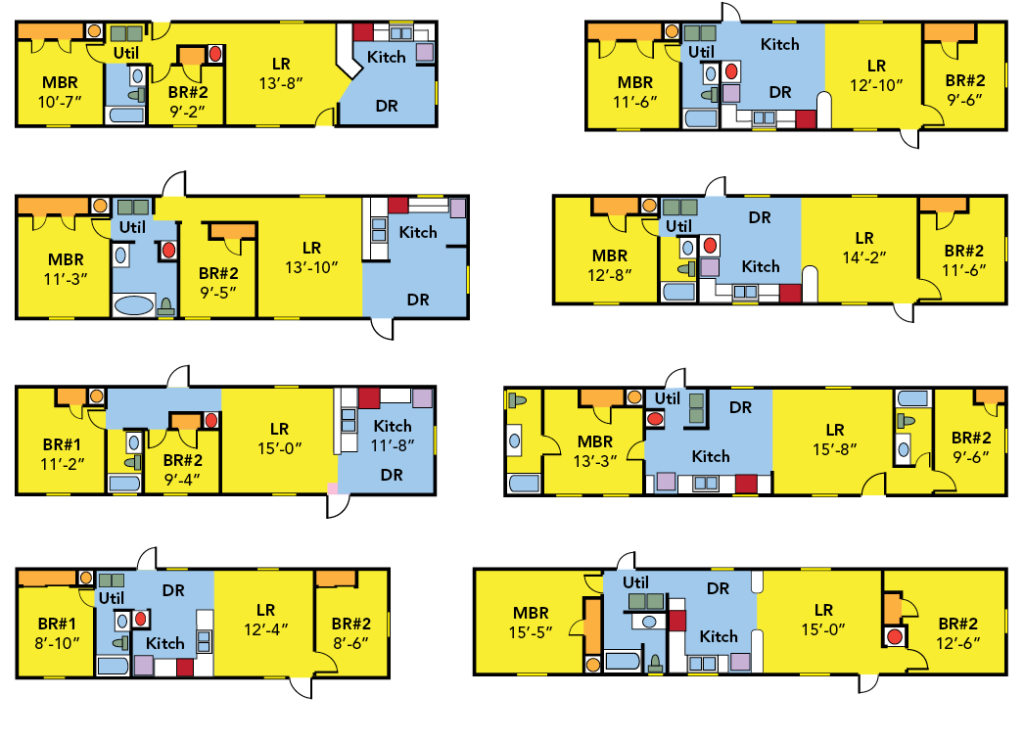 Sample mobile home floor plans