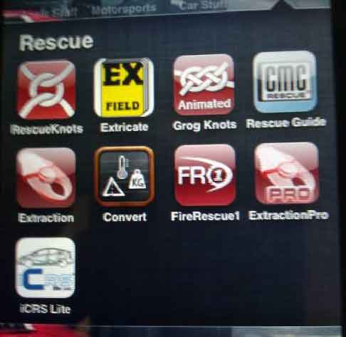 Critical information in Your Hands: Extrication Apps and Software