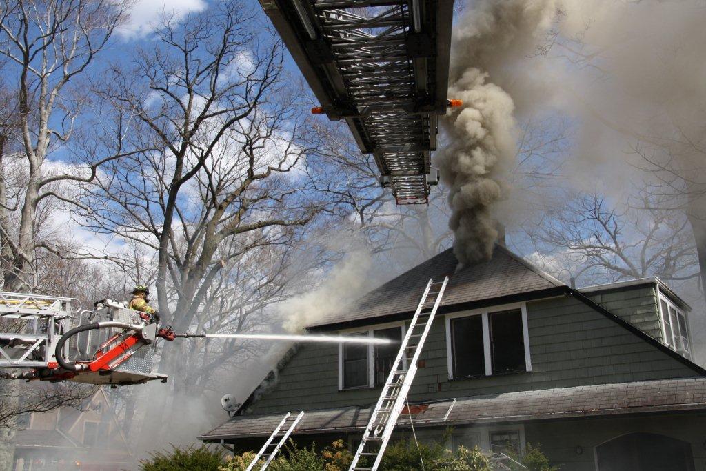 NJ Firefighters Battle Basement Fire with Extension