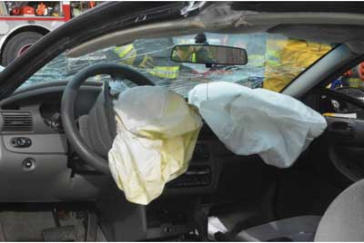 (4) Depleted SRS air bags 