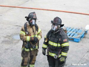 Two firefighters