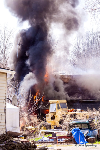 NY Firefighters Respond to Barn Fire