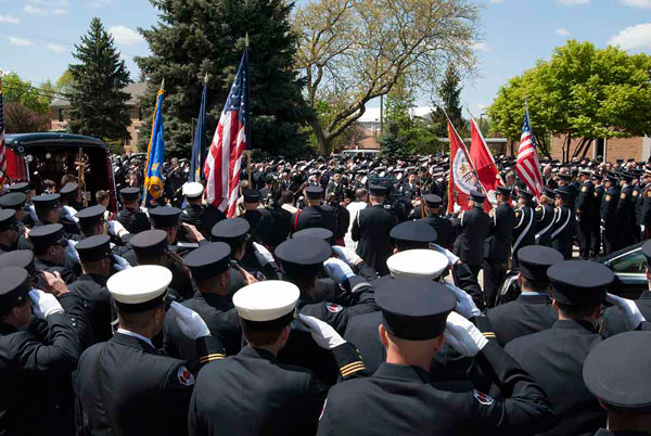 Photos: Funeral for Fallen MI Firefighter. Pics by Mike Ferdinande