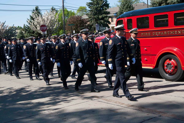 Photos: Funeral for Fallen MI Firefighter. Pics by Mike Ferdinande