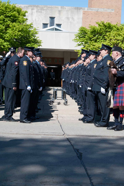 Photos: Funeral for Fallen MI Firefighter. Pics by Mike Ferdinande