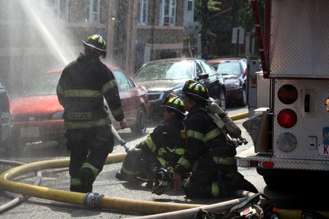 NJ Firefighters Respond to Five-Alarm Apartment Building