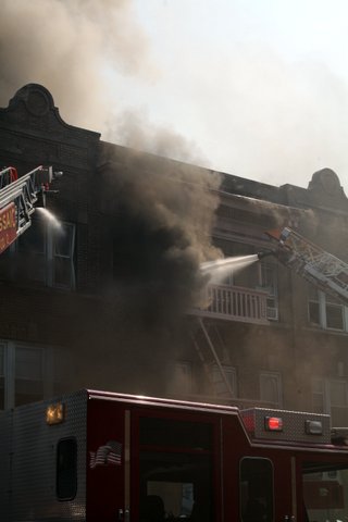 NJ Firefighters Respond to Five-Alarm Apartment Building