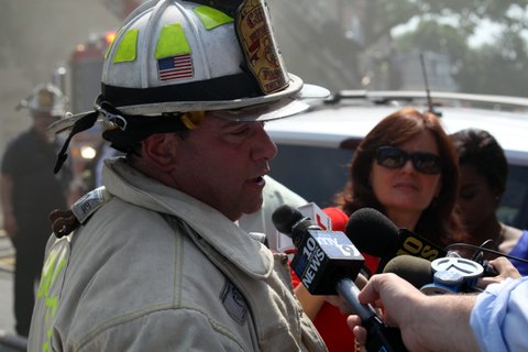 NJ Firefighters Respond to Five-Alarm Apartment Building