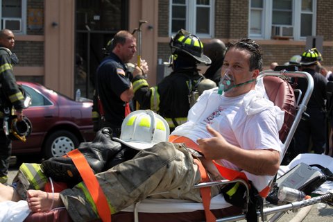 NJ Firefighters Respond to Five-Alarm Apartment Building