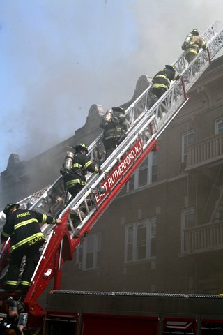 NJ Firefighters Respond to Five-Alarm Apartment Building