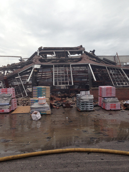 IN Firefighters Battle Large Recycling Plant Fire