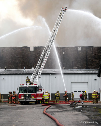 Fire Strikes NY Pallet Warehouse