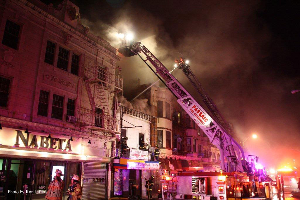 Firefighters Battle Flames in Three Mixed-Used Buildings in Passaic, NJ