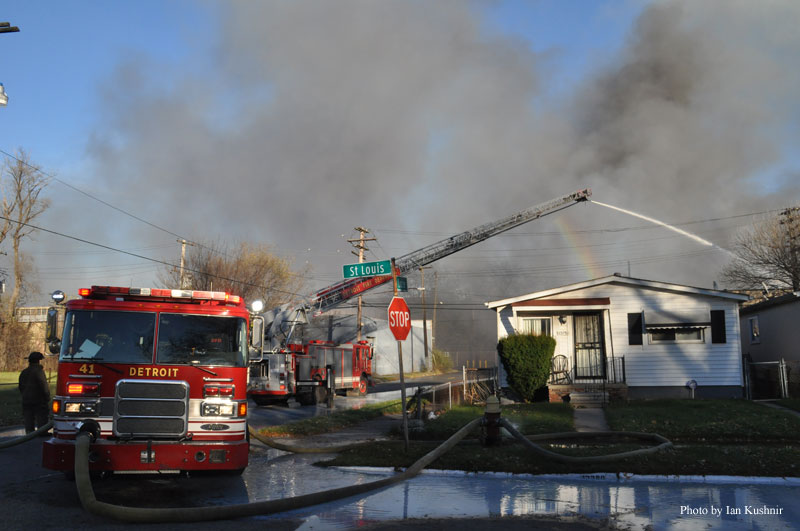 Photos from Scene of Detroit Fire with Hazmat