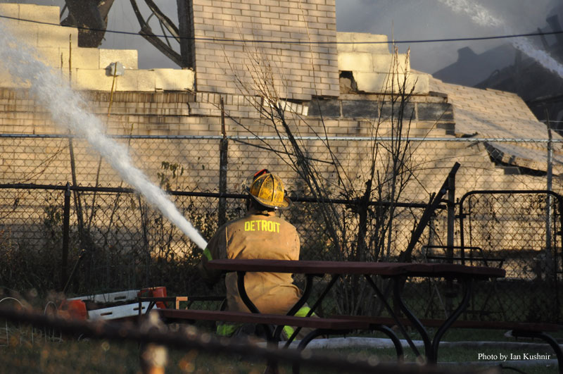 Photos from Scene of Detroit Fire with Hazmat