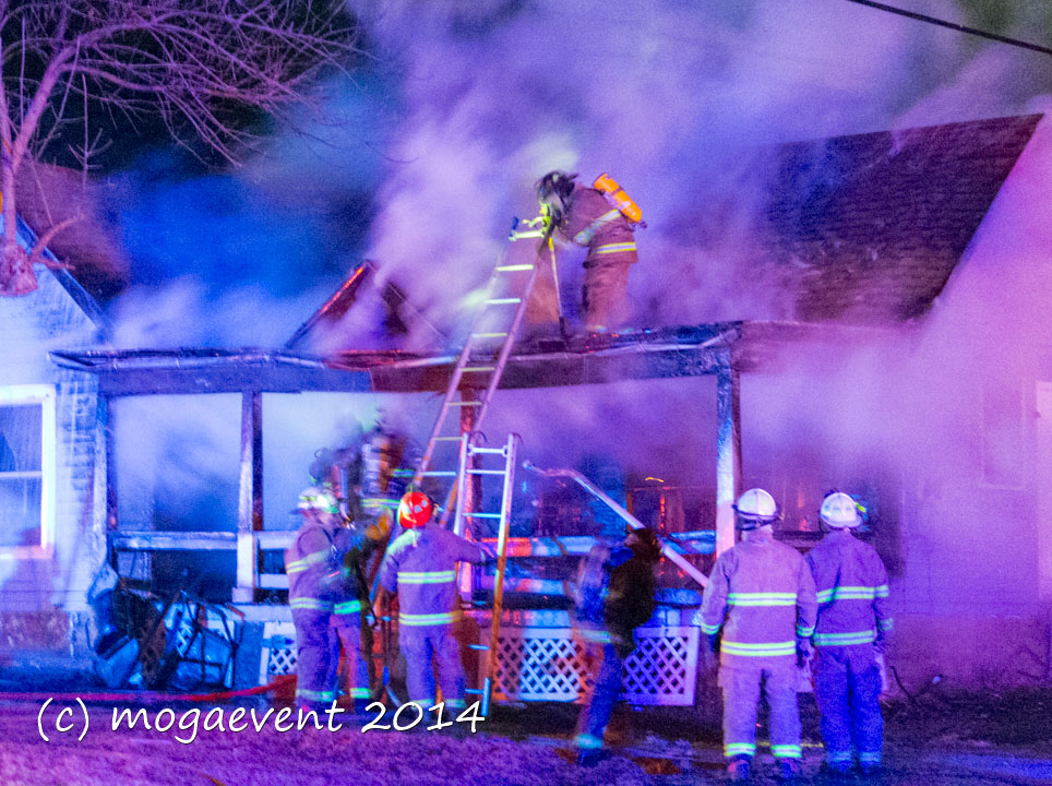 Independence (KS) Firefighters Battle Structure Fire