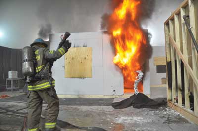 ATF fire protection engineers conduct fire experiments to recreate fire scenes