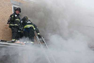 Camden City, New Jersey: A first-alarm response crew had to rapidly egress a structure when an explosion occurred in the cellar, propelling by-products throughout the upper floors.