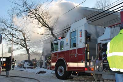 (7) The weather played a part in operations at this fire. The snow, cold temperatures, and water increased the possibility of injuries.