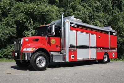 A vertical exhaust stack might be required on hazmat, rescue, breathing air, or rehab apparatus to direct the diesel exhaust up and away from ground level.