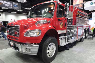 (14) Midwest Fire's 3,000-gallon tanker with an all-poly integrated tank and body.