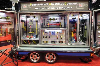 (27) Performance Advantage Company displayed tool-mounting solutions.