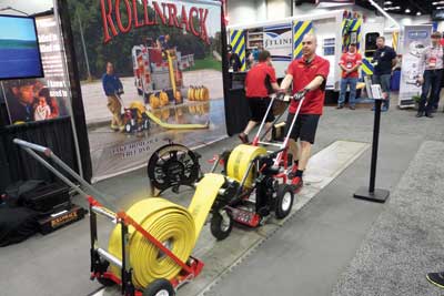 (29) Rollnrack hose rolling equipment was operated continuously during the exhibit hours.