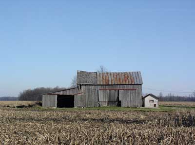 barn, an obvious collapse hazard