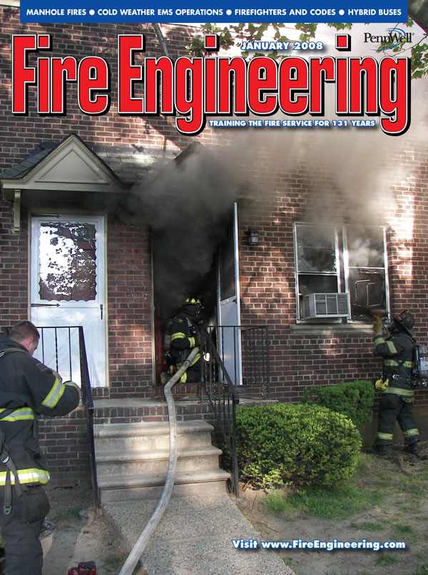 Fire Engineereing, January 2008: Steve Skipton cover