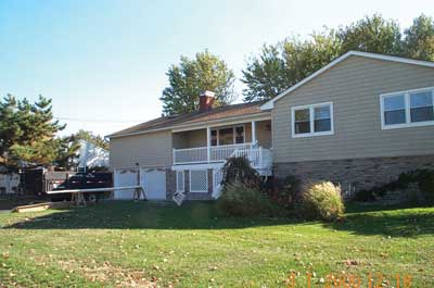 ranch house was elevated after Sandy