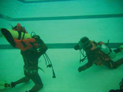 International Association of Dive Rescue Specialists watermanship test