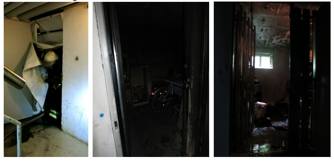 The damage to the compartment when a smoke-blocking device is used.