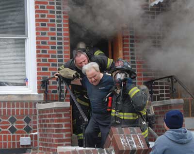 (4) The officer has to remove his face piece to communicate with the fire victim to try to determine the location of a reported additional victim.