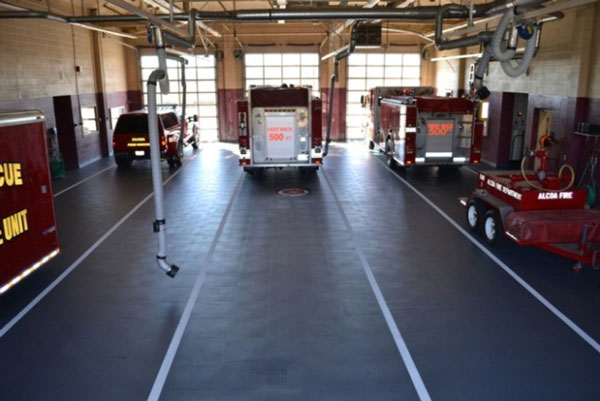 Interior of the station's apparatus bays