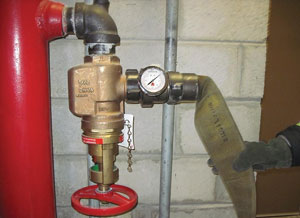 (4) Always use a pressure gauge, especially when PRVs are present, so you know what you're getting off the standpipe under flow conditions.