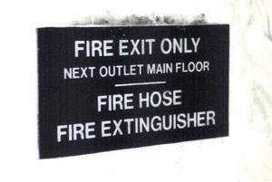 (2) Many older buildings have mechanically locked stair doors. Evacuees must have an escape option from the attack stair.