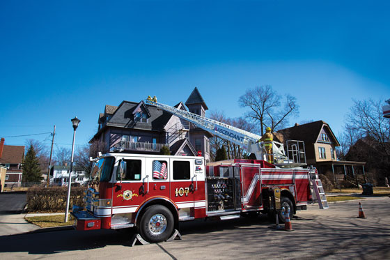  New Pierce Ascendant Aerial Ladder Delivers 107-Foot Vertical Reach on a Single Rear Axle Configuration