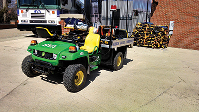 (2) Smaller, all-terrain vehicles are better suited for response to the areas surrounding a venue than traditional fire apparatus.