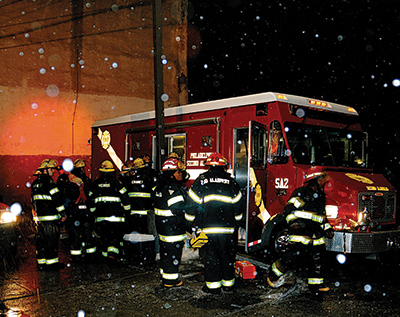 (1) Sharing information and providing logistical needs are essential elements in a department improvement plan. Having a support apparatus for timely exchange of input and ideas is vital for a meaningful after-action report. (<i>Photos by Greg Masi.</i>)