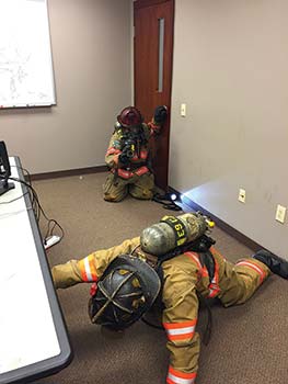 (3) The thermal imaging camera is a valuable tool for search and firefighter safety.