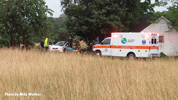 Rescuers on scene at an extrication incident in Knoxville.