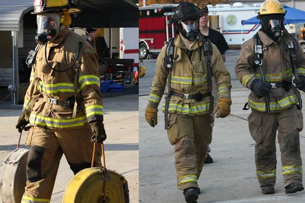 Firefighter training: Air consumption drill