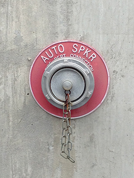 (4) A sprinkler (actually a combination sprinkler/standpipe) connection for a residential occupancy.