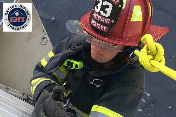 Firefighter self-rescue: A firefighter undertaking bailout training