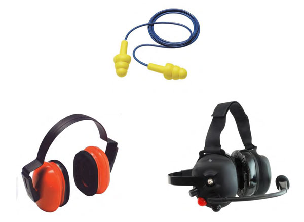 Different types of hearing protection