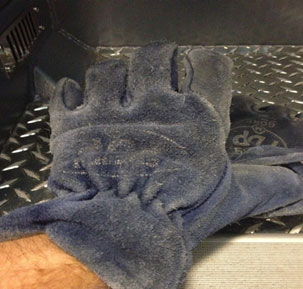 Then they will don structural firefighting gloves.